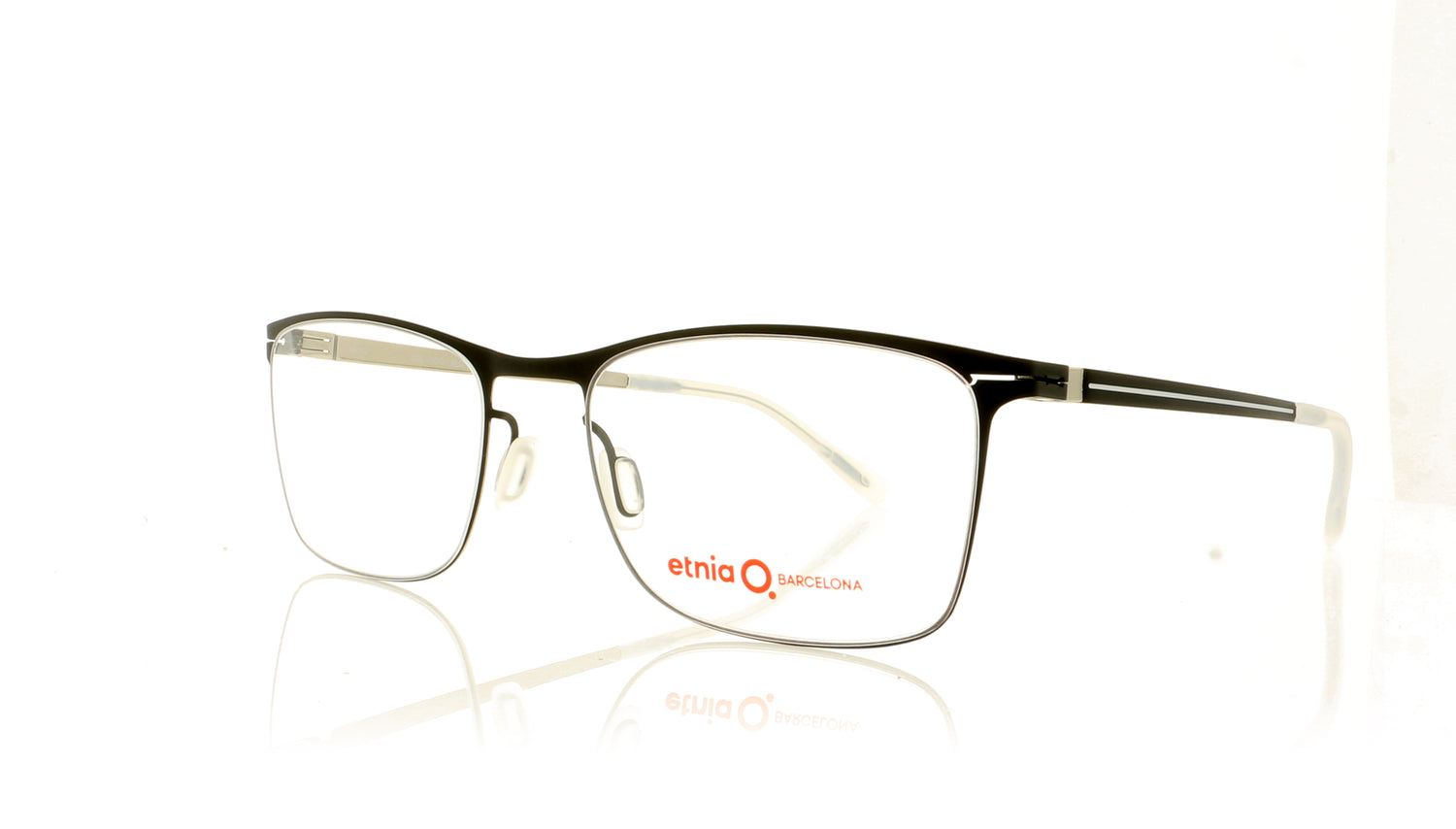 Etnia Barcelona Orlando BLSL Black Silver Glasses - Angle