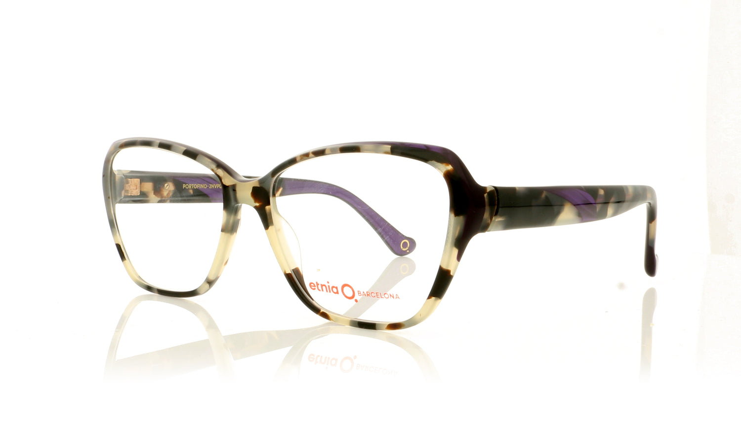Etnia Barcelona Portofino HVPU Havana Purple Glasses - Angle