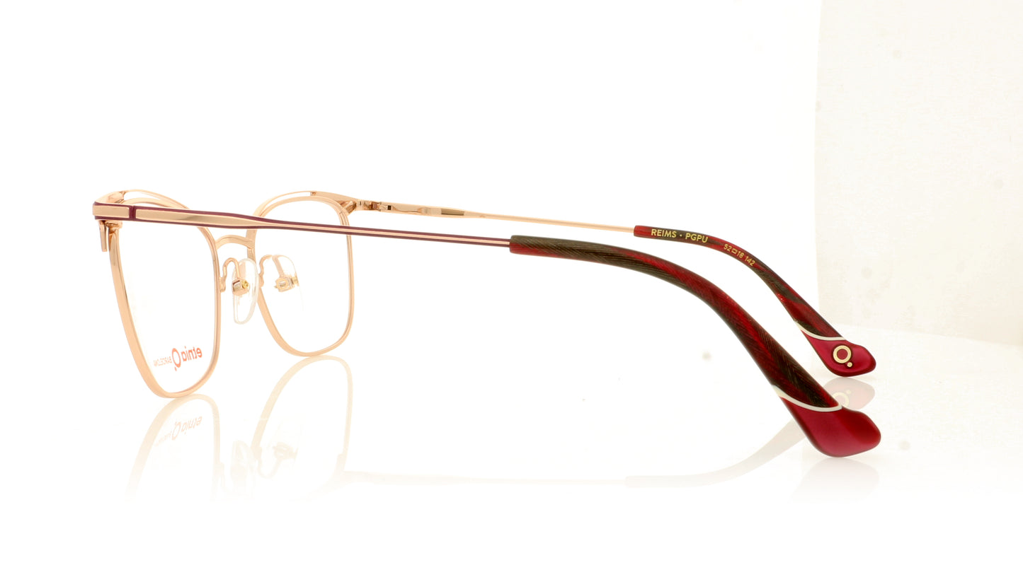 Etnia Barcelona Reims PGPU Pink Gold Purple Glasses - Side