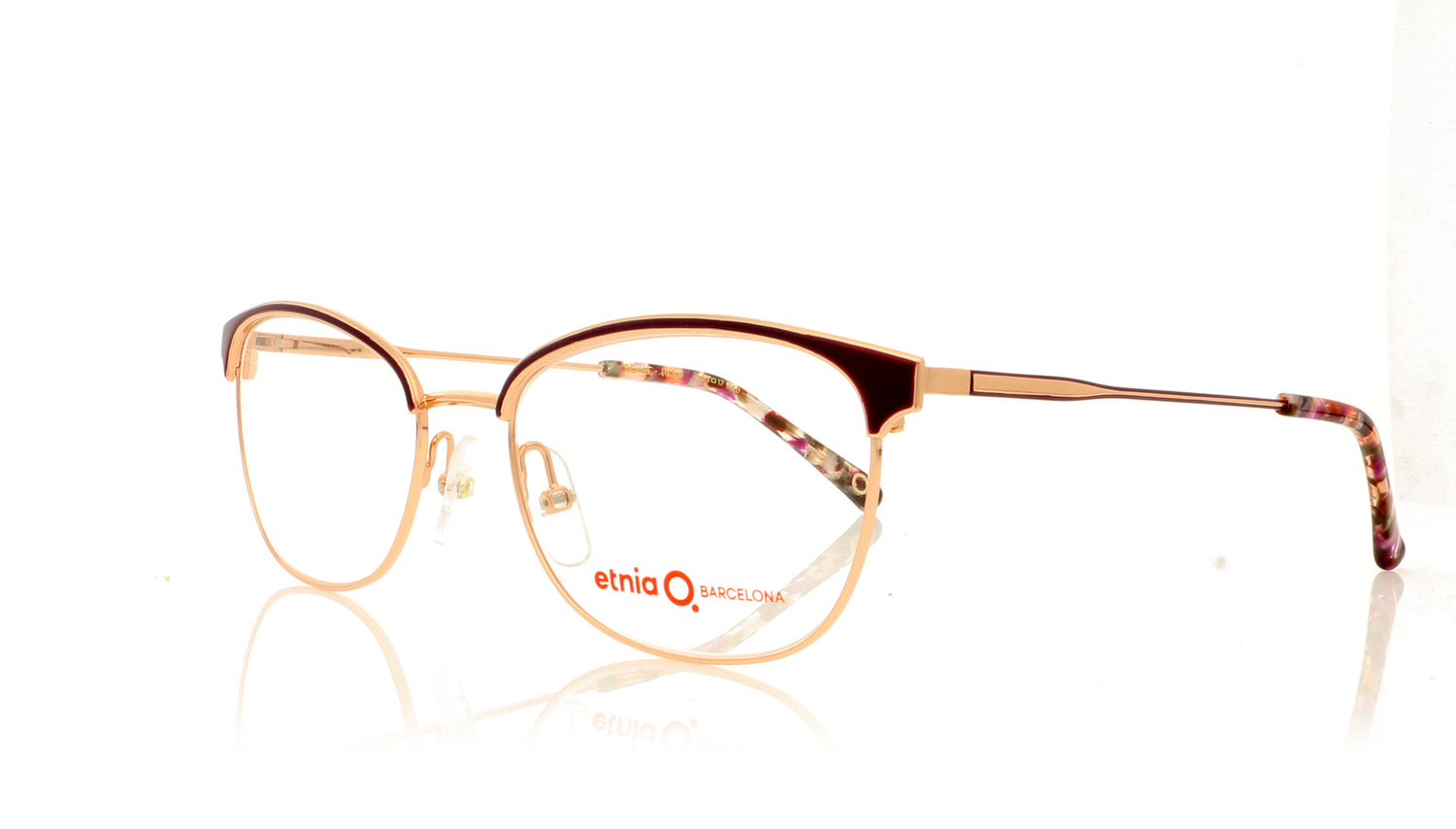 Etnia Barcelona Royal PKBX Pink Bordeaux Glasses - Angle