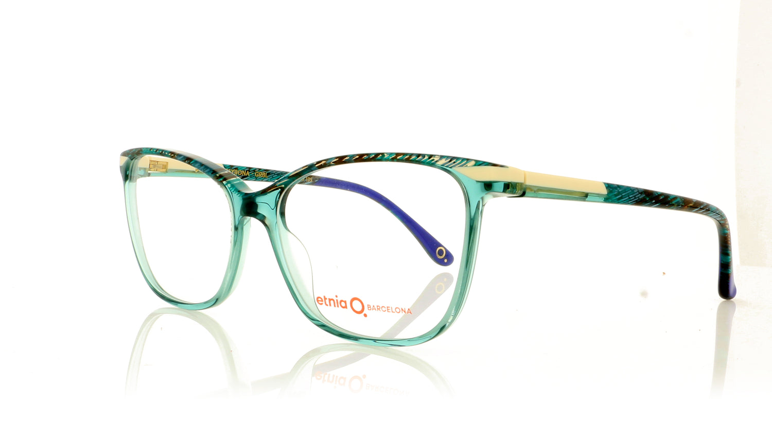 Etnia Barcelona Tayrona GRBL Green Blue Glasses - Angle