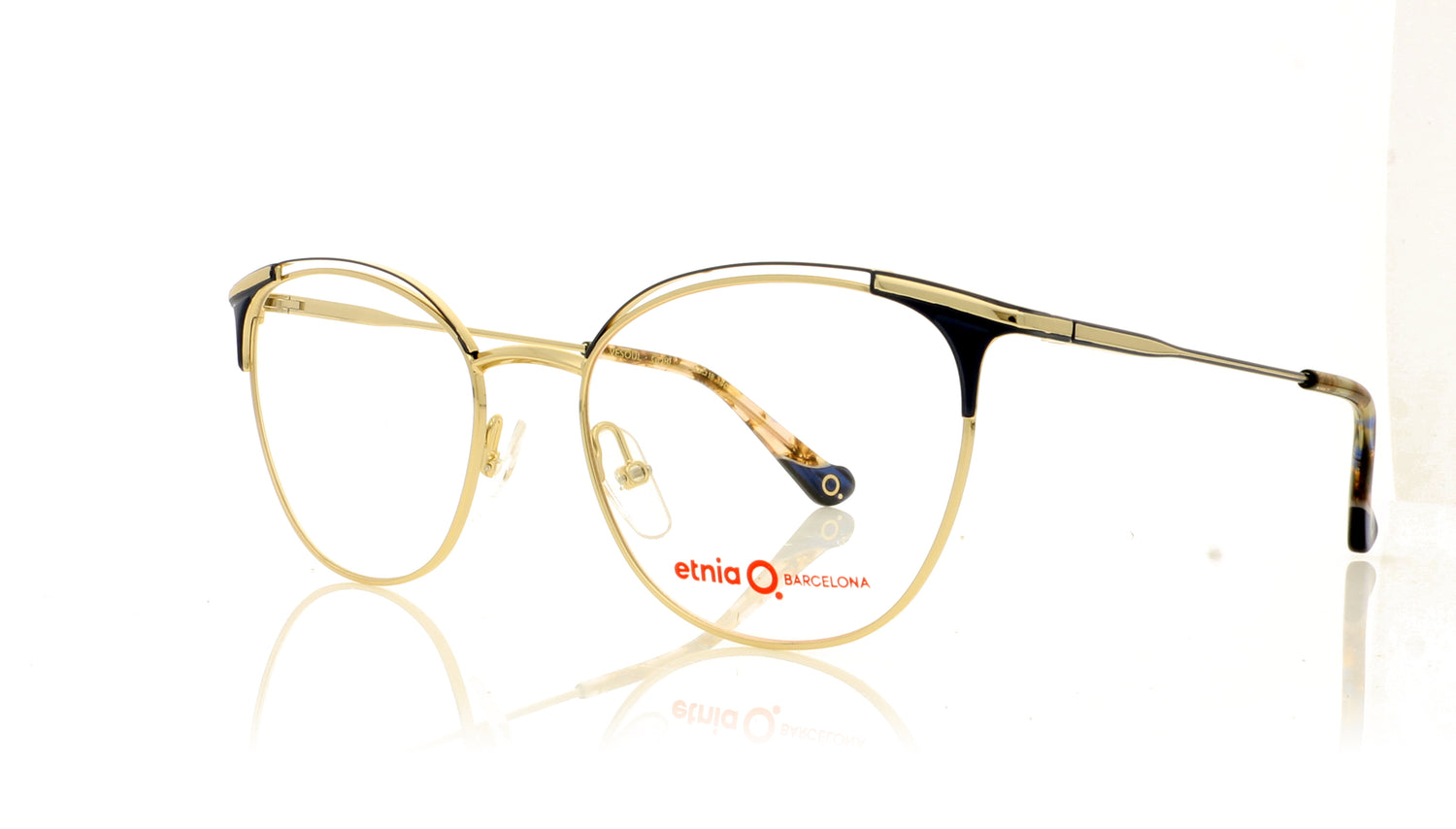 Etnia Barcelona Vesoul GDBL Golden Blue Glasses - Angle