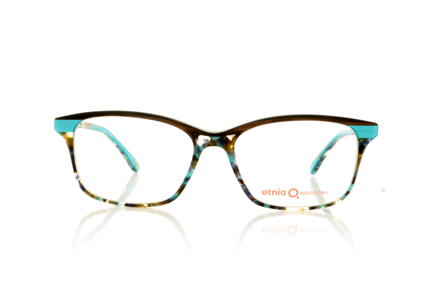 Etnia Barcelona Vicenza TQBR Green Brown Glasses - Front