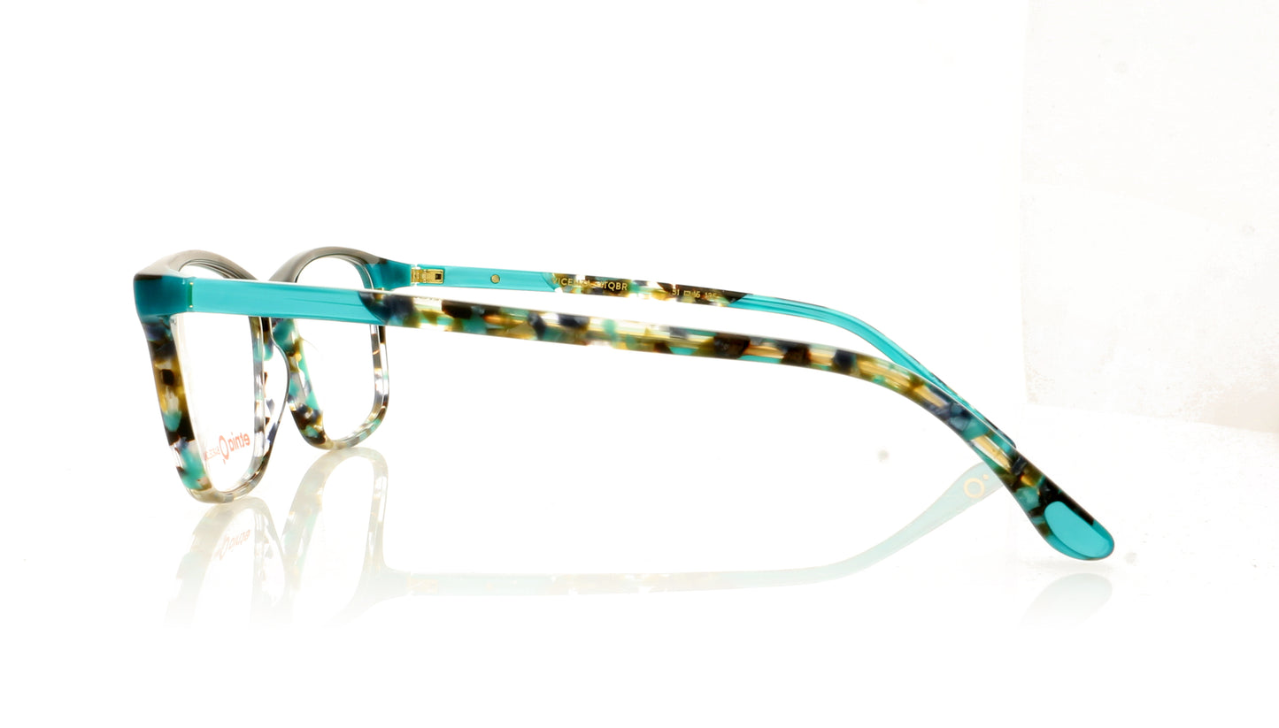 Etnia Barcelona Vicenza TQBR Green Brown Glasses - Side
