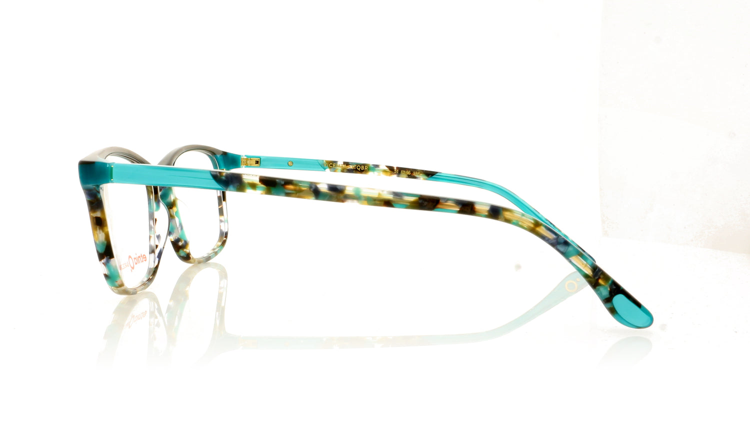 Etnia Barcelona Vicenza TQBR Green Brown Glasses - Side
