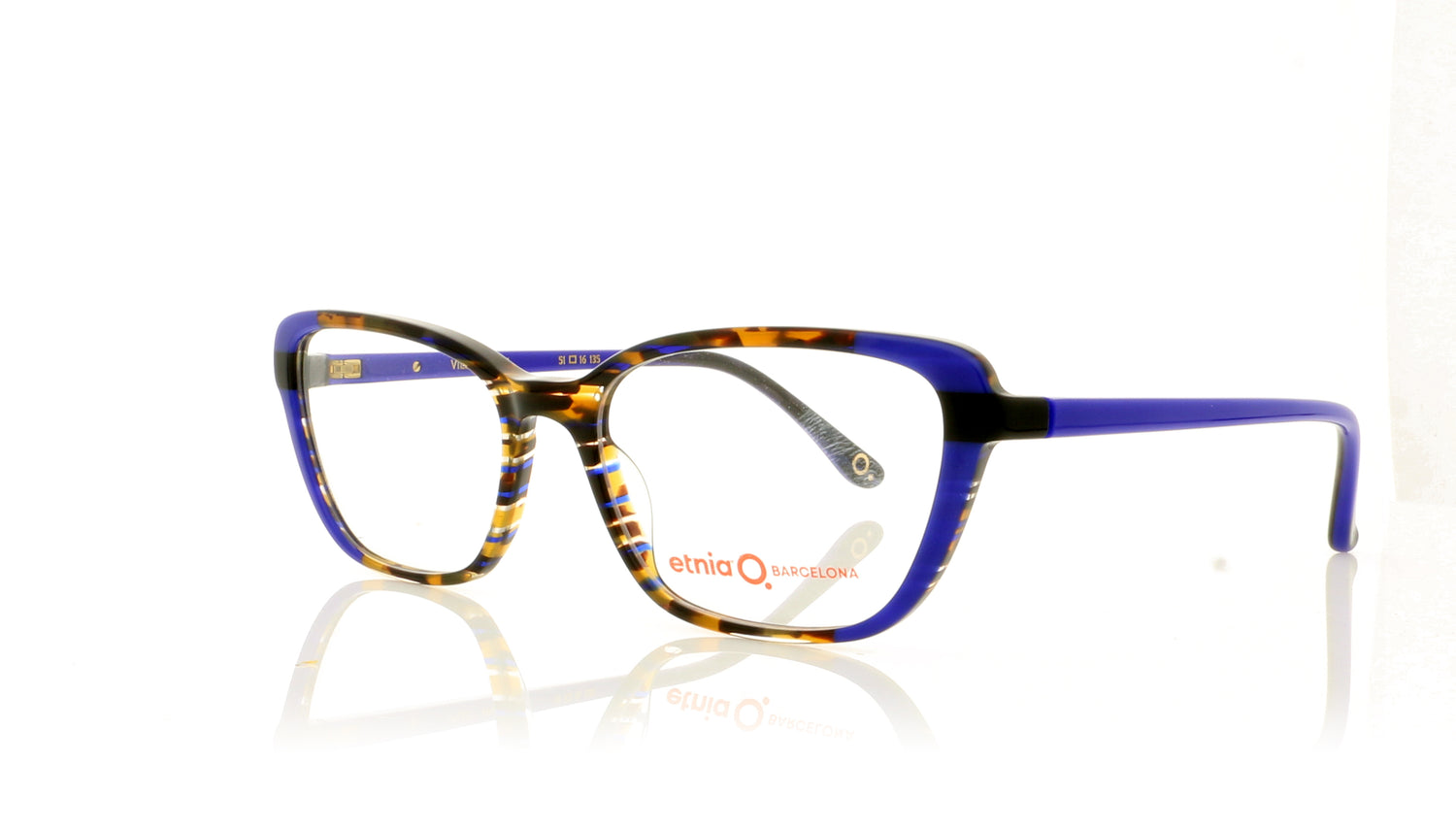 Etnia Barcelona Ville HVBL Havana Blue Glasses - Angle