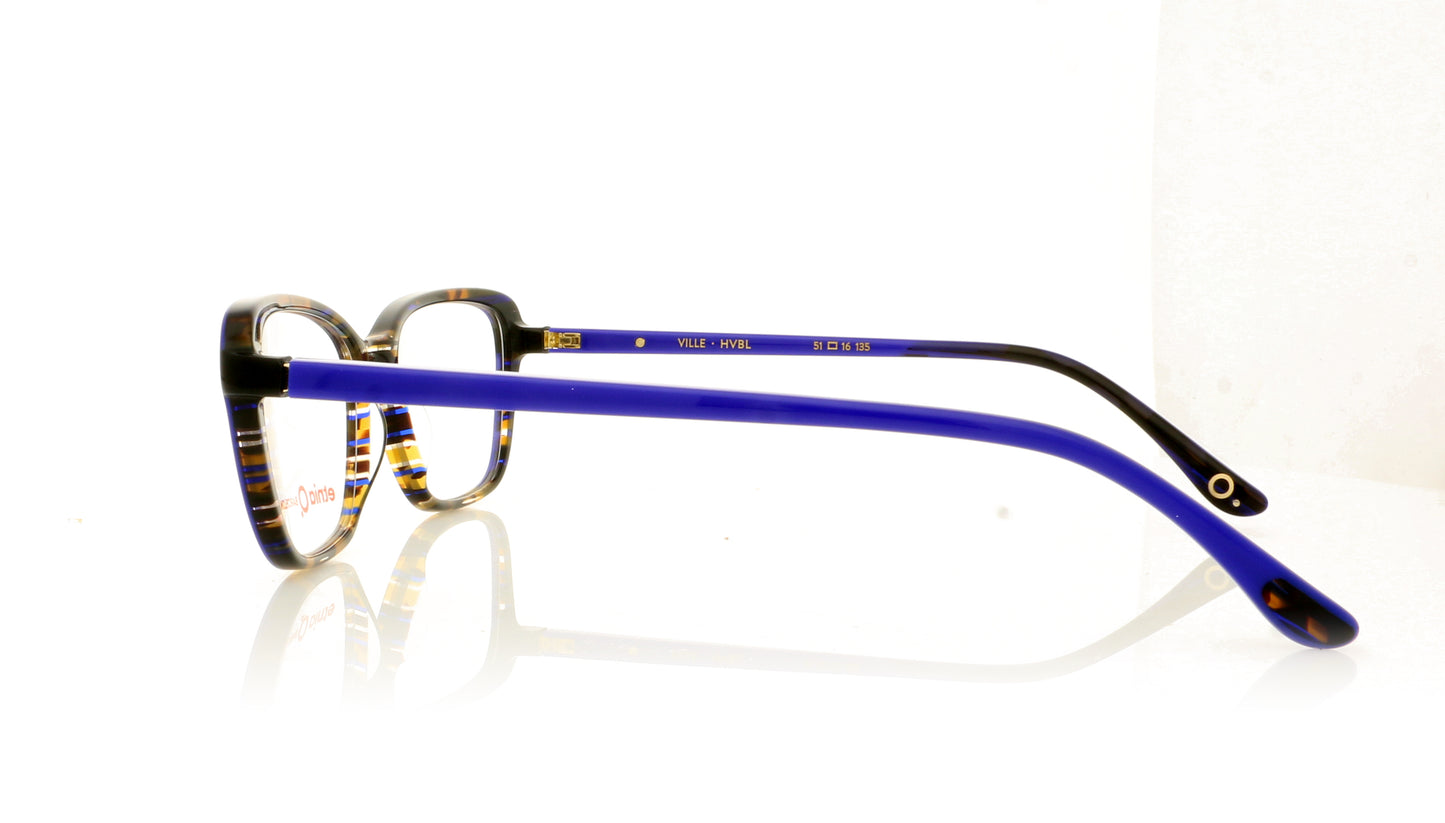 Etnia Barcelona Ville HVBL Havana Blue Glasses - Side