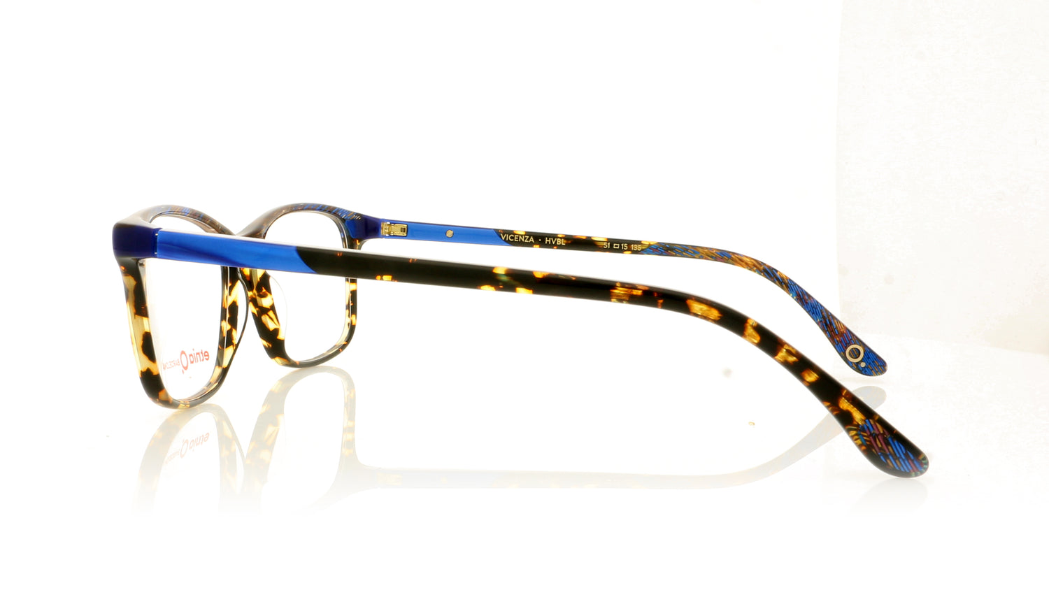 Etnia Barcelona Vincenza HVBL Havana Blue Glasses - Side