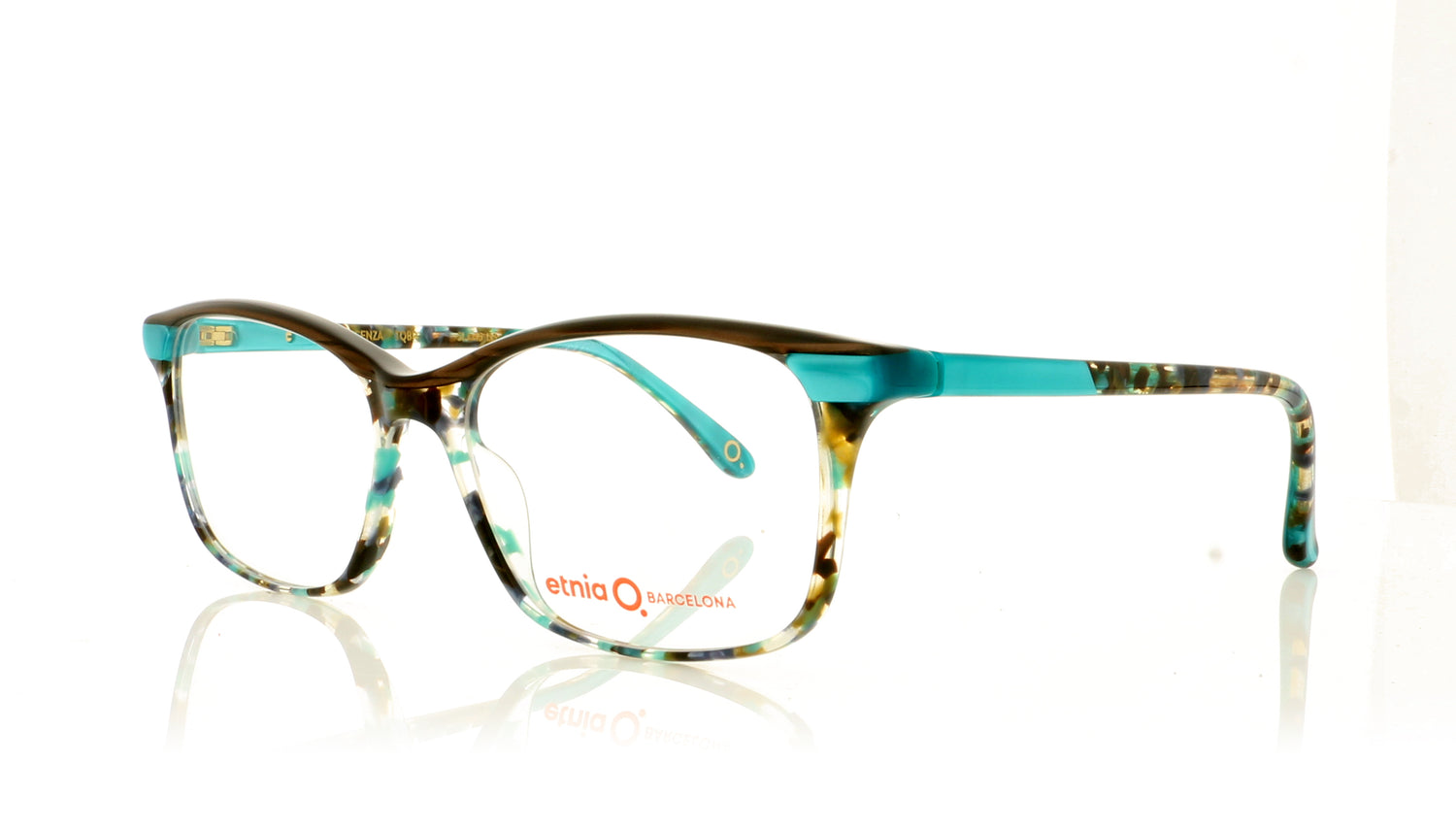 Etnia Barcelona Vincenza TQBR Turquoise Glasses - Angle