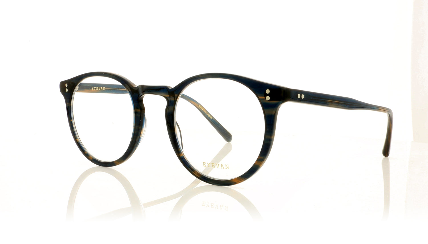 Eyevan Core Phil IMD Dark Brown Glasses - Angle