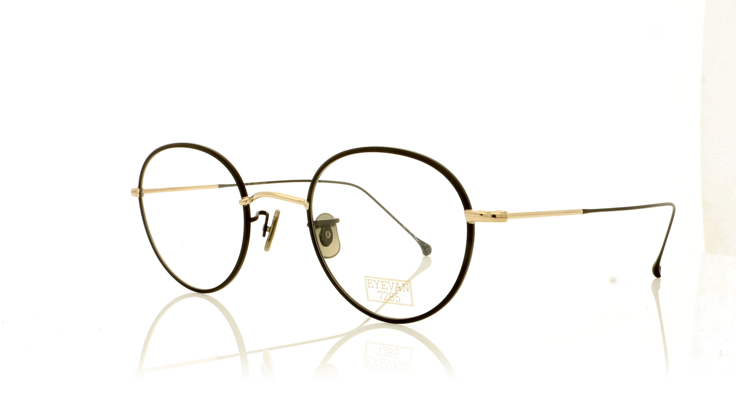 Eyevan 7285 EV152 8070 Black Glasses - Angle