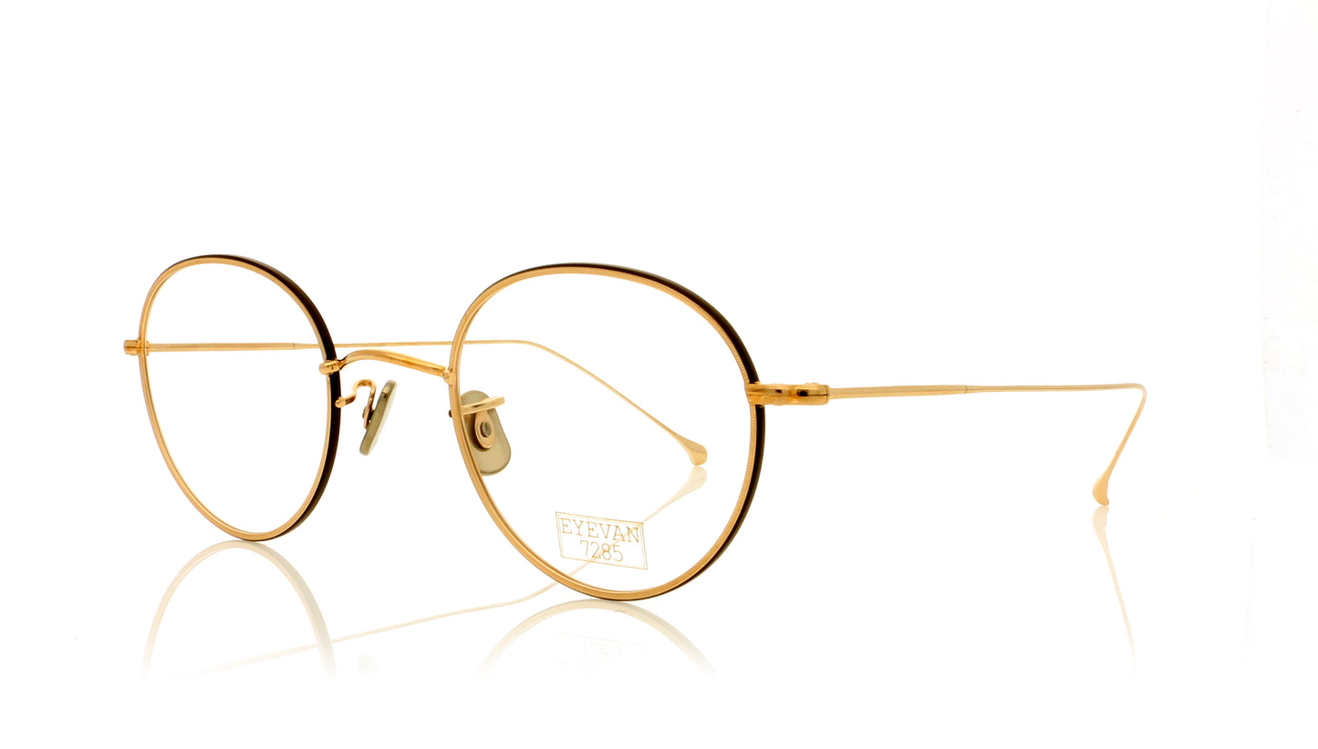 Eyevan 7285 152 9080 Gold Glasses - Angle