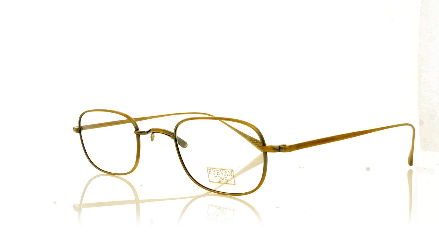 Eyevan 7285 165E 901 Gold Glasses - Angle