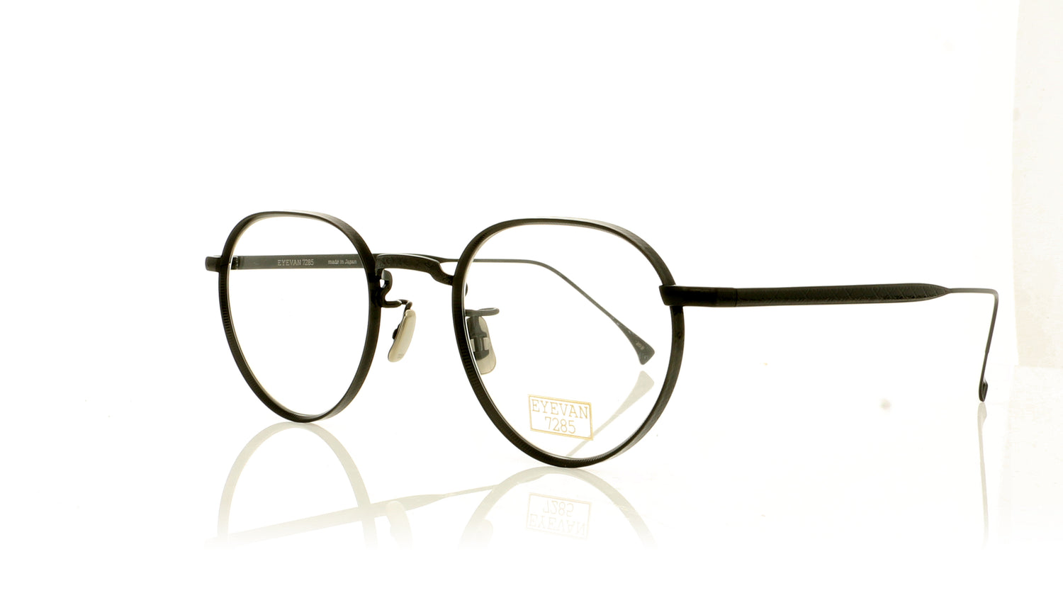Eyevan 7285 EV169 815 Black Glasses - Angle