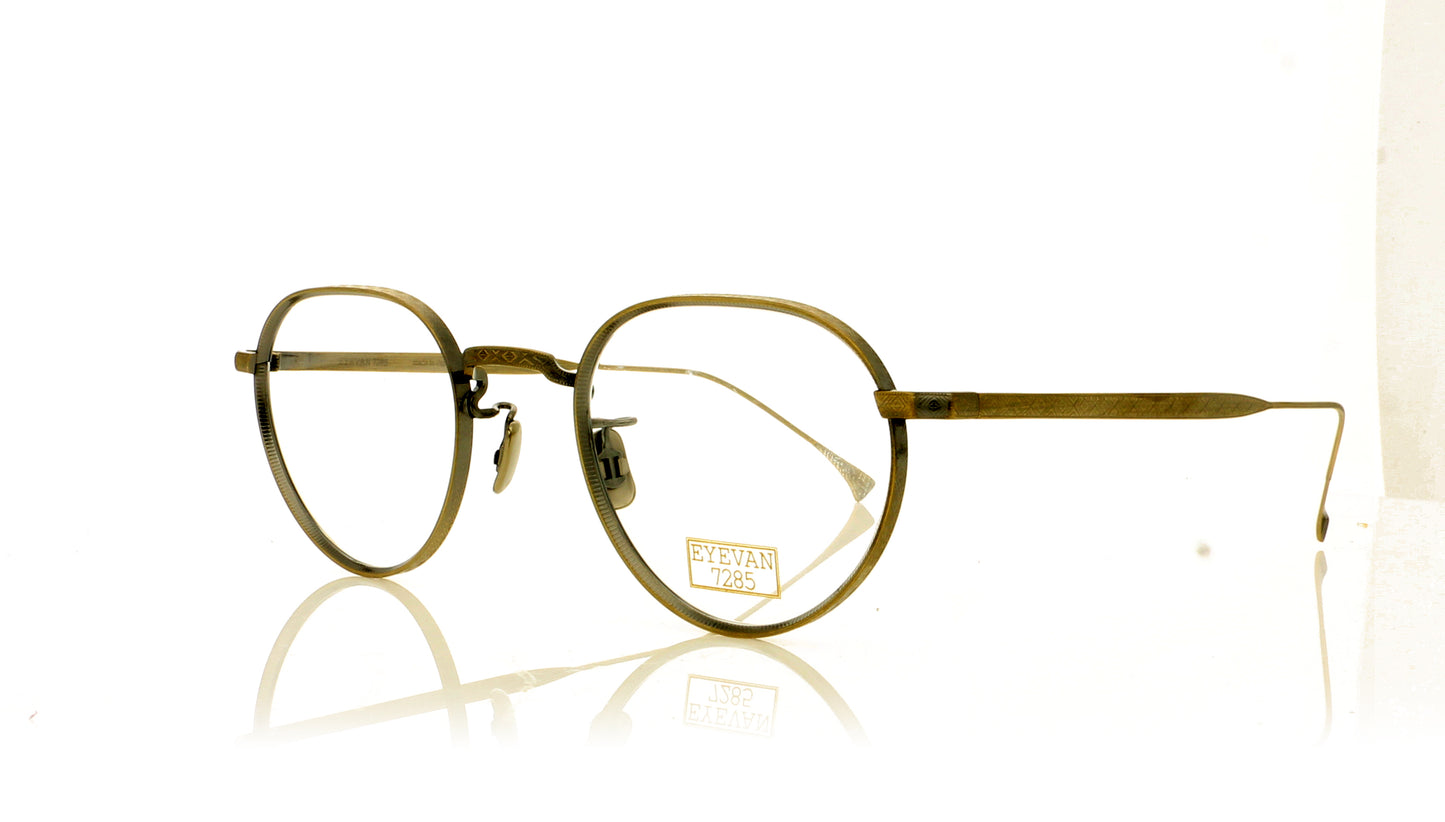 Eyevan 7285 EV169 901 Gunmetal Glasses - Angle