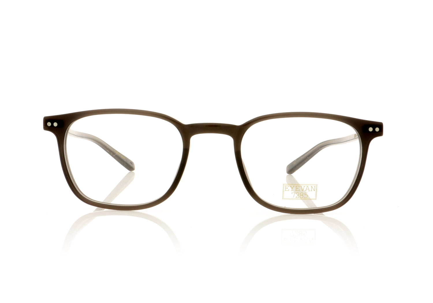 Eyevan 7285 323E 103 Milky Grey Glasses - Front