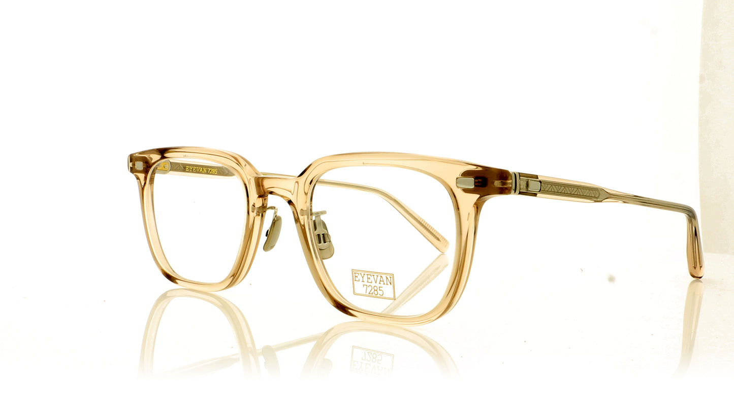 Eyevan 7285 EV328 340 Brown Crystal Glasses - Angle