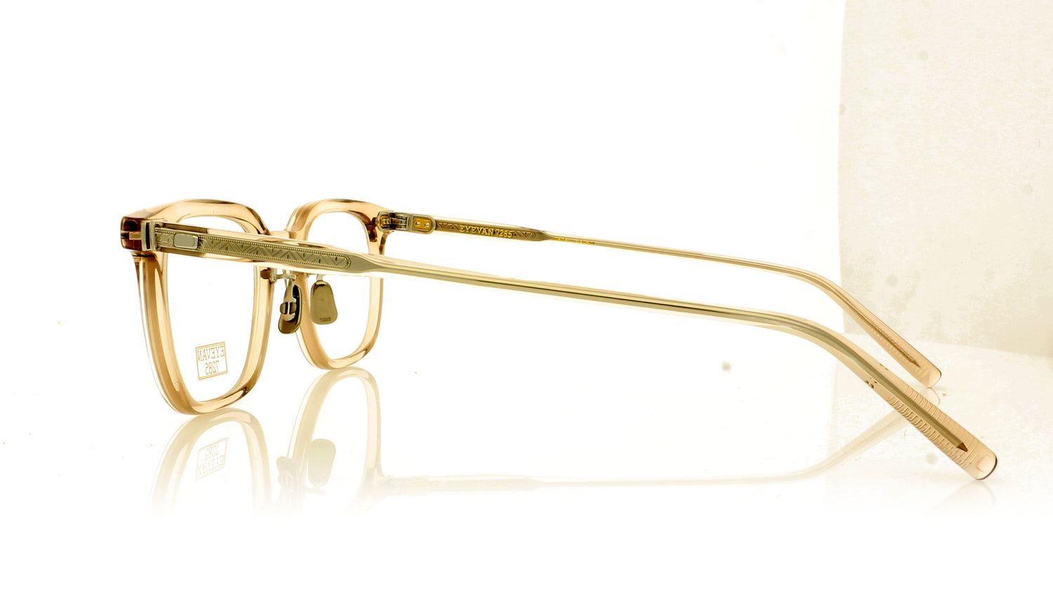 Eyevan 7285 EV328 340 Brown Crystal Glasses - Side