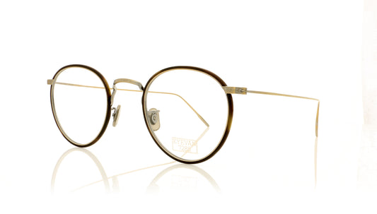 Eyevan 7285 Eyevan 717W 3010 Dark Brown Glasses - Angle