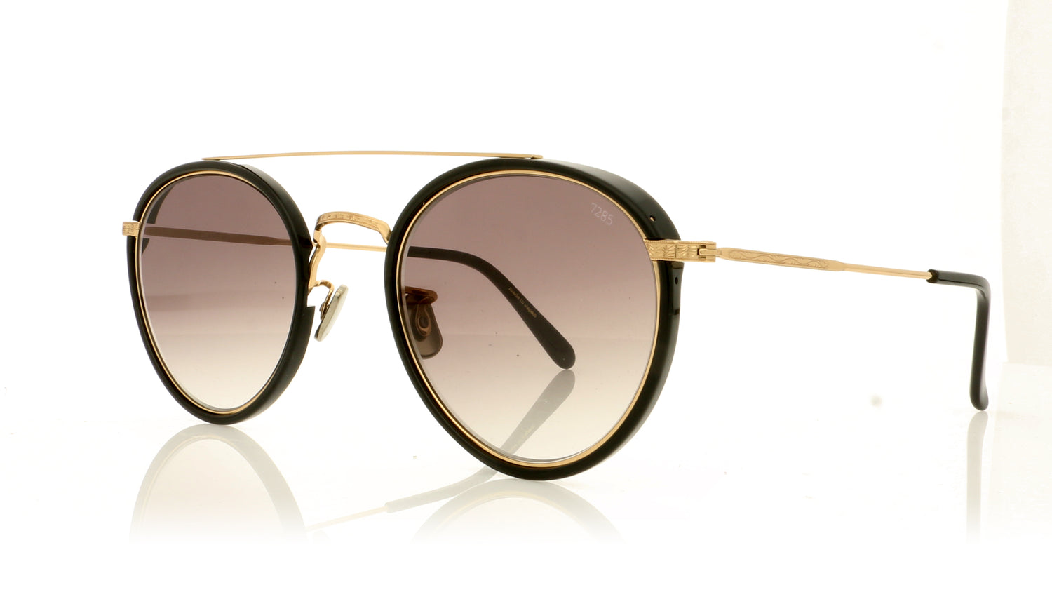 Eyevan 7285 EV762 100900 Black Sunglasses - Angle