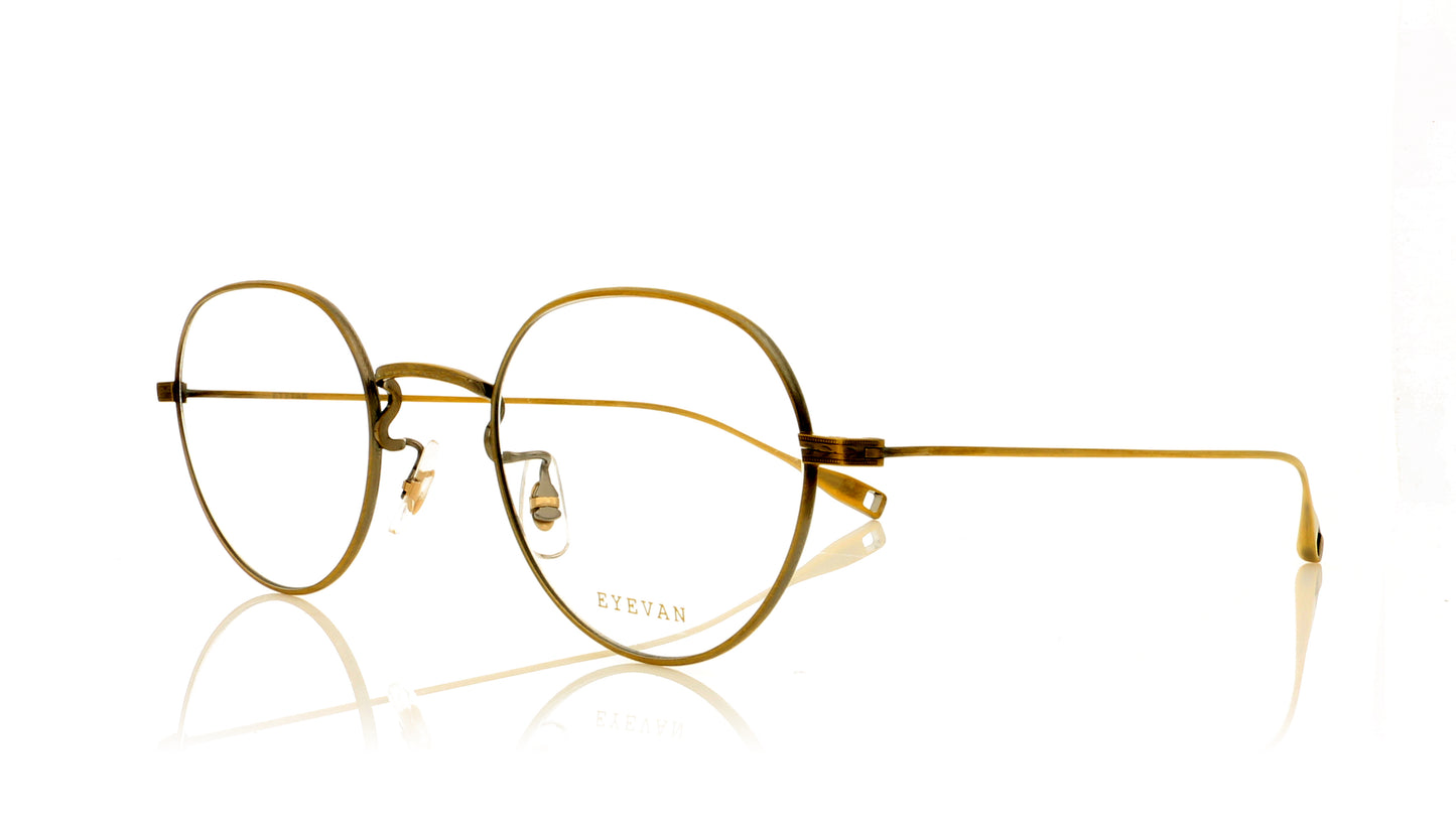 Eyevan 7285 Cedar AG Matt Gold Glasses - Angle