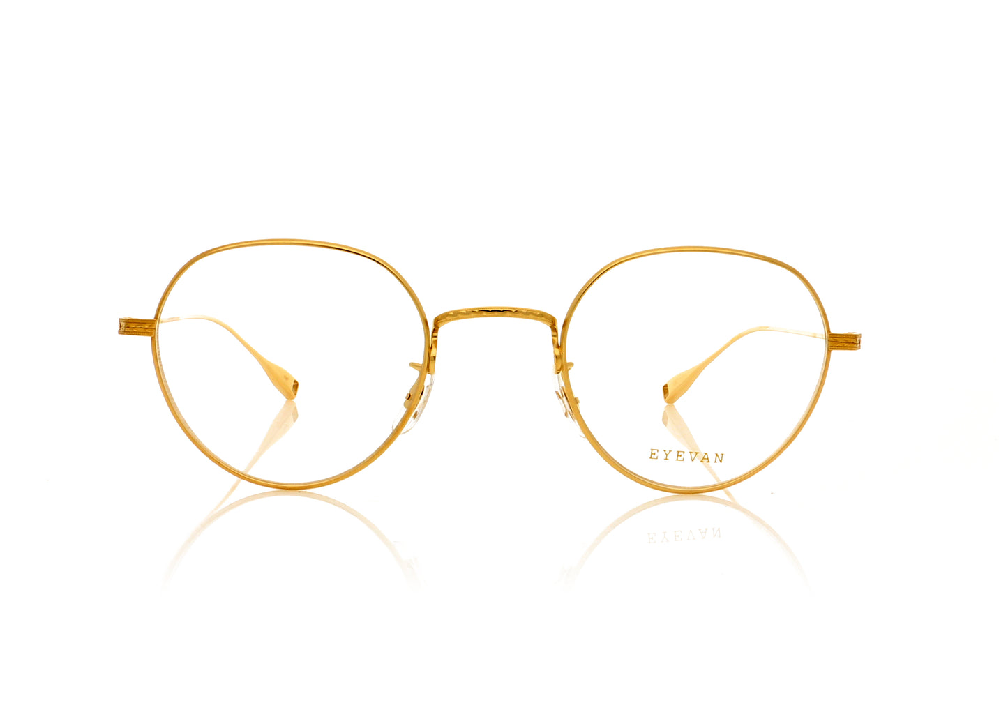 Eyevan 7285 Cedar G Gold Glasses - Front