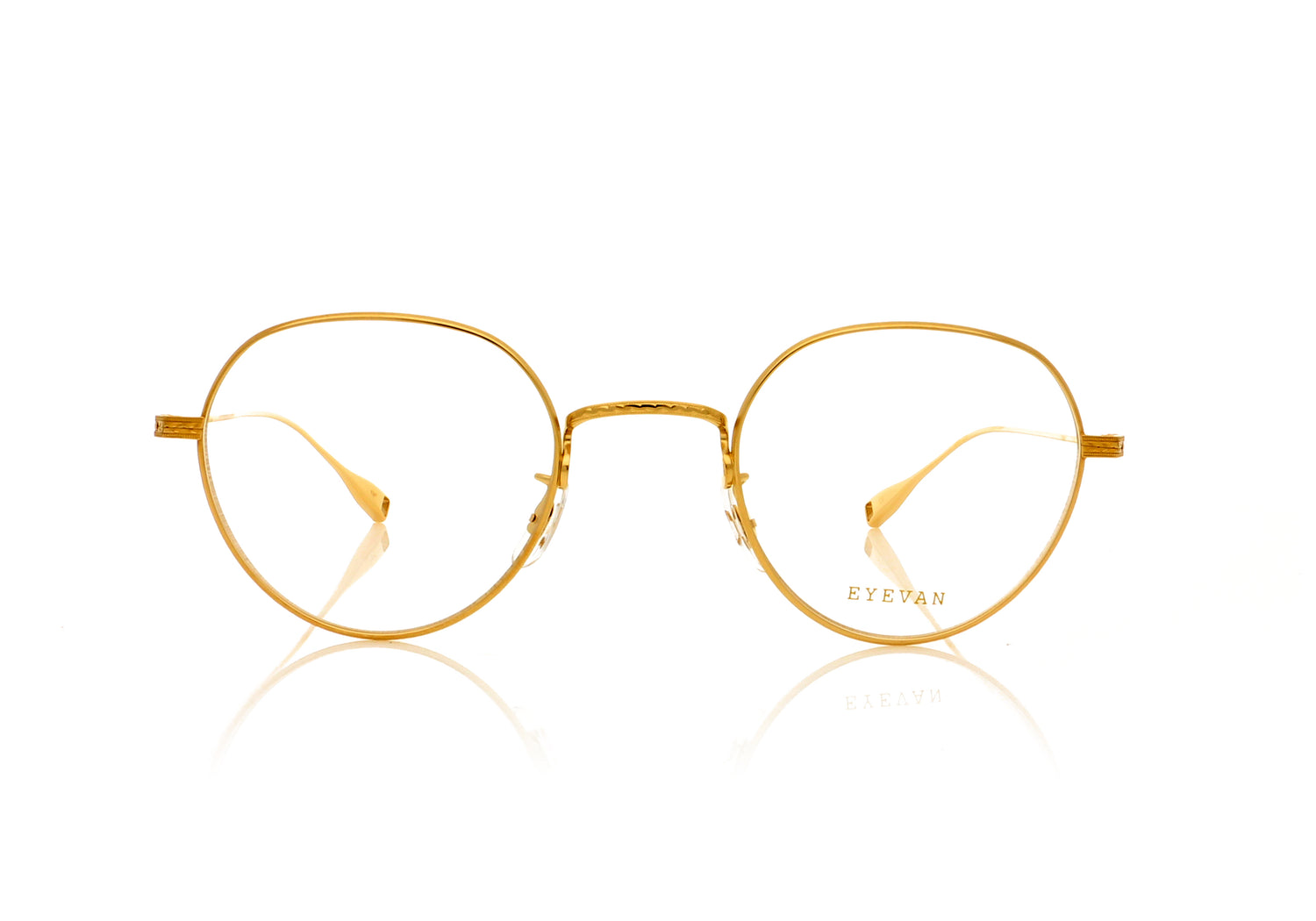 Eyevan 7285 Cedar G Gold Glasses - Front