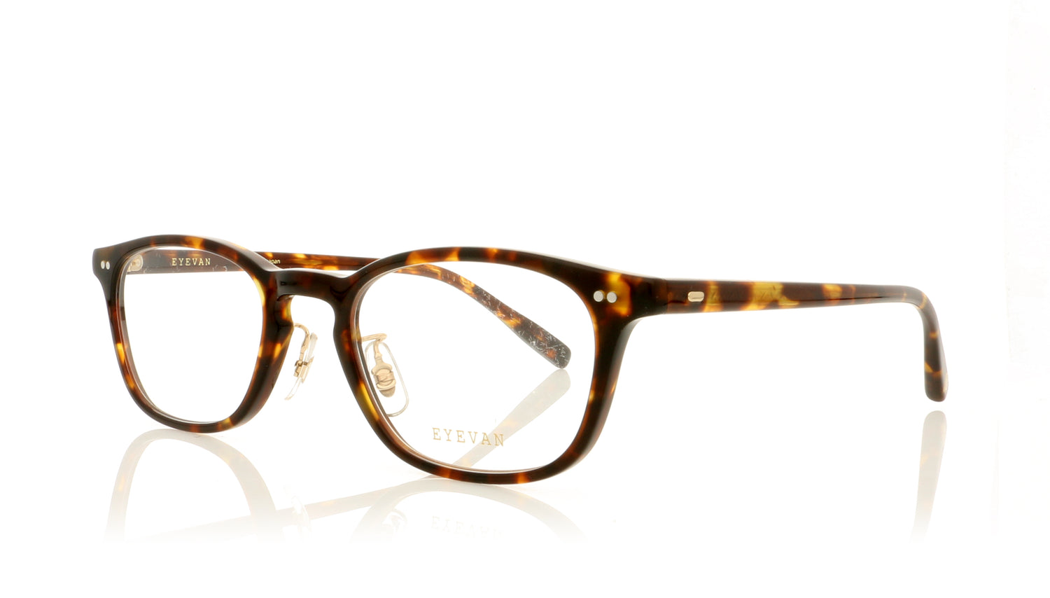 Eyevan 7285 Erwin Tort Tortoise Glasses - Angle