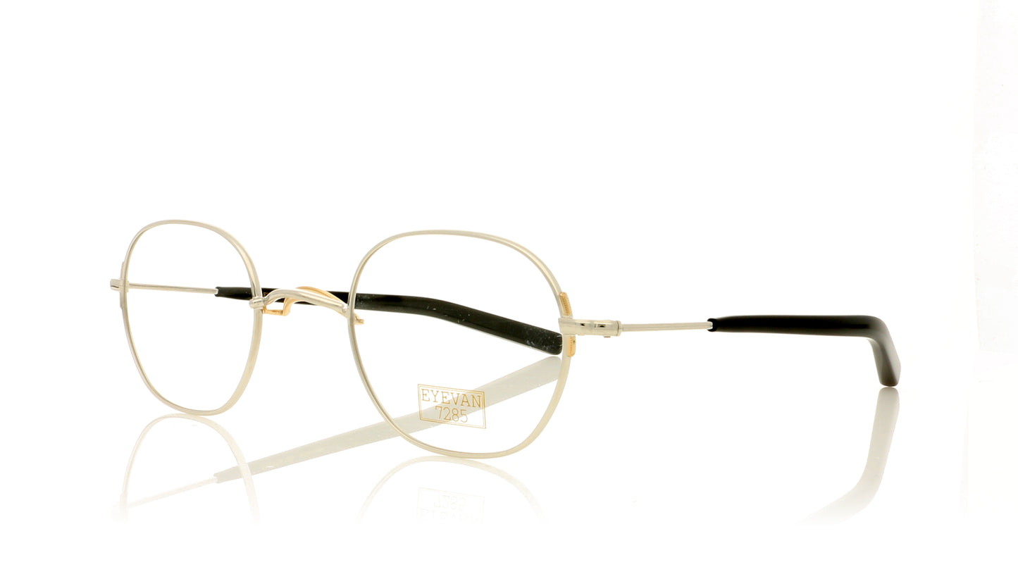 Eyevan 7285 EV216E C800 Silver Glasses - Angle