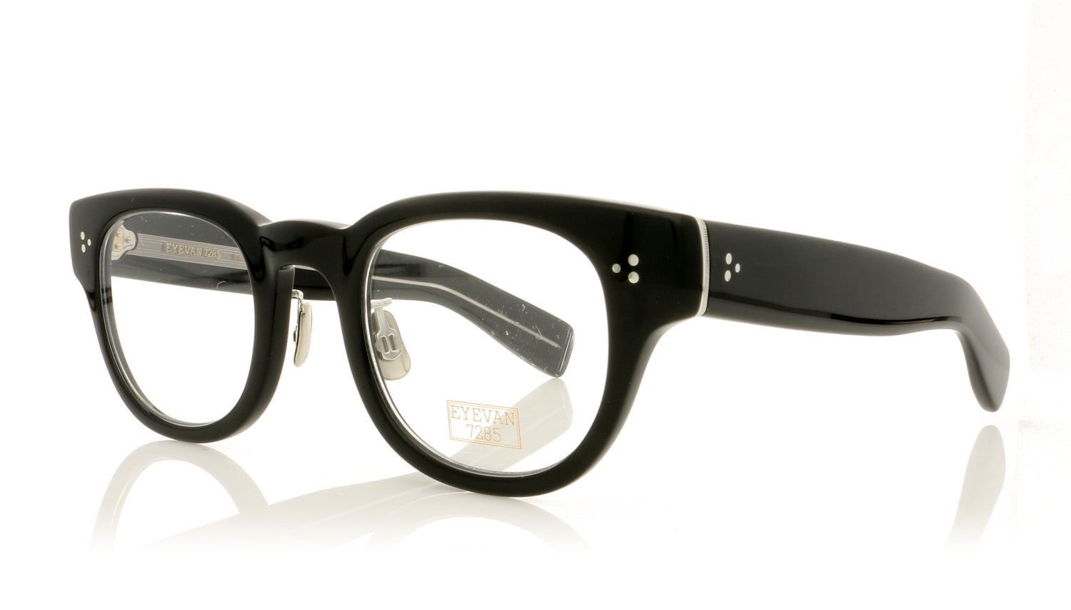 Eyevan 7285 EV329 C100 Black Glasses - Angle