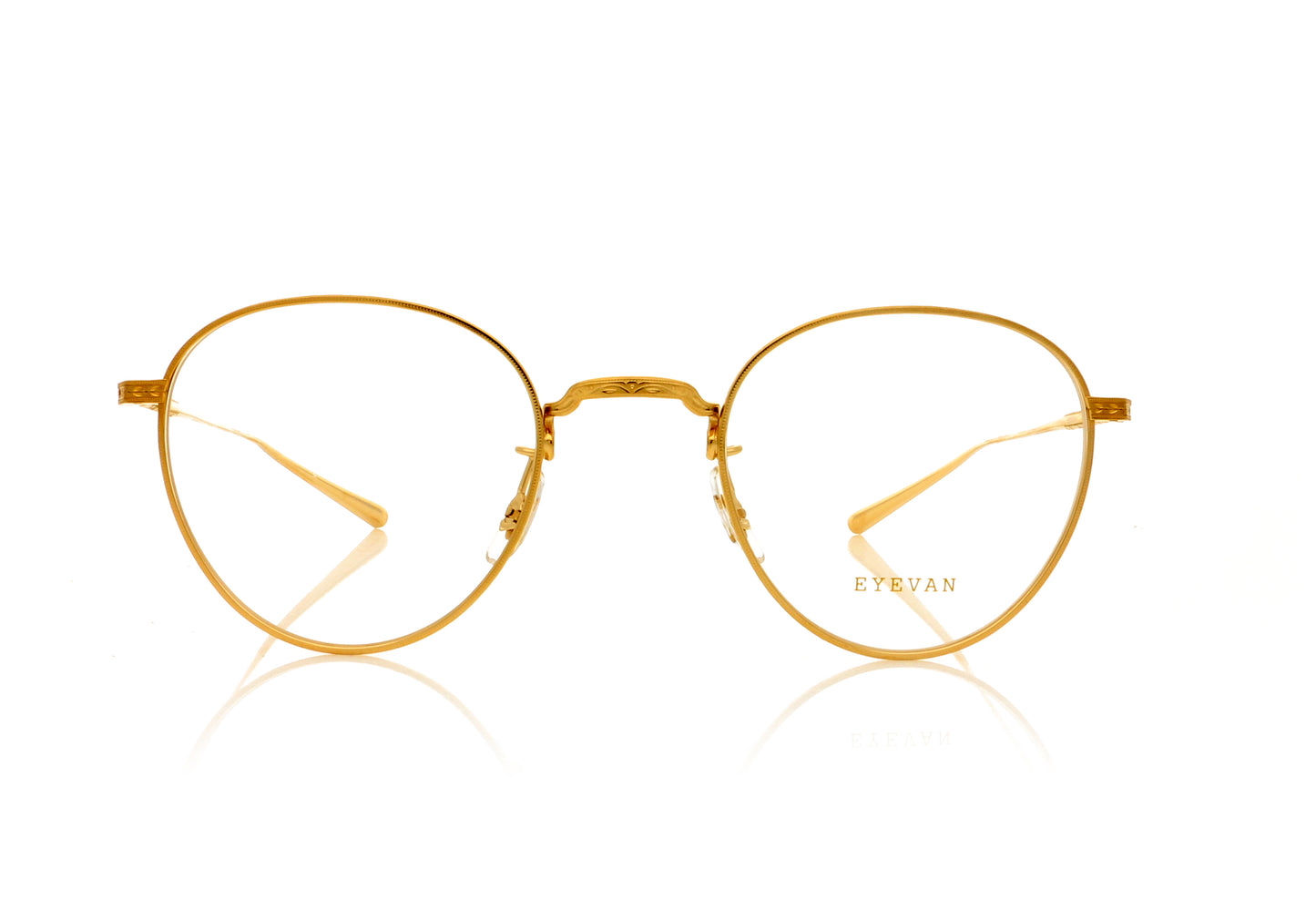 Eyevan 7285 Eyevan Jonathan G Gold Glasses - Front
