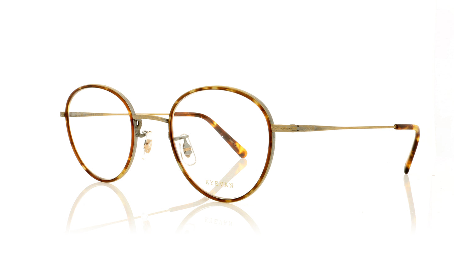 Eyevan 7285 Ferren AG Gold Glasses - Angle