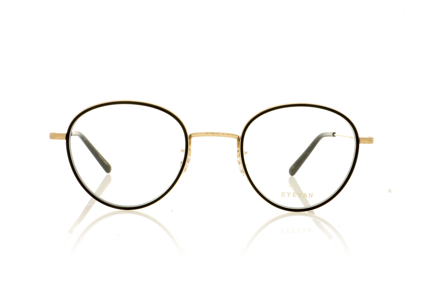 Eyevan 7285 Ferren GPBK Gold Glasses - Front