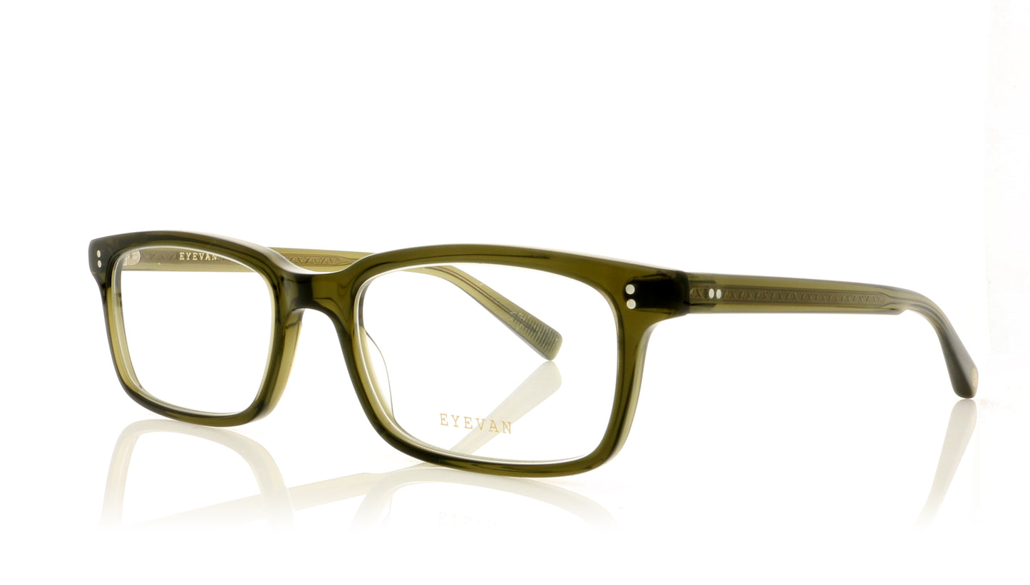 Eyevan 7285 Frey-E COD Green Glasses - Angle