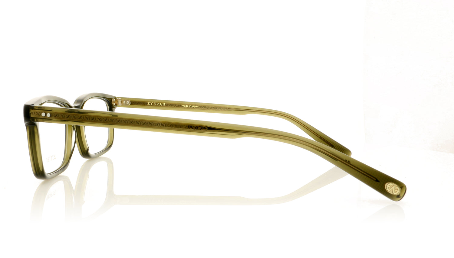 Eyevan 7285 Frey-E COD Green Glasses - Side