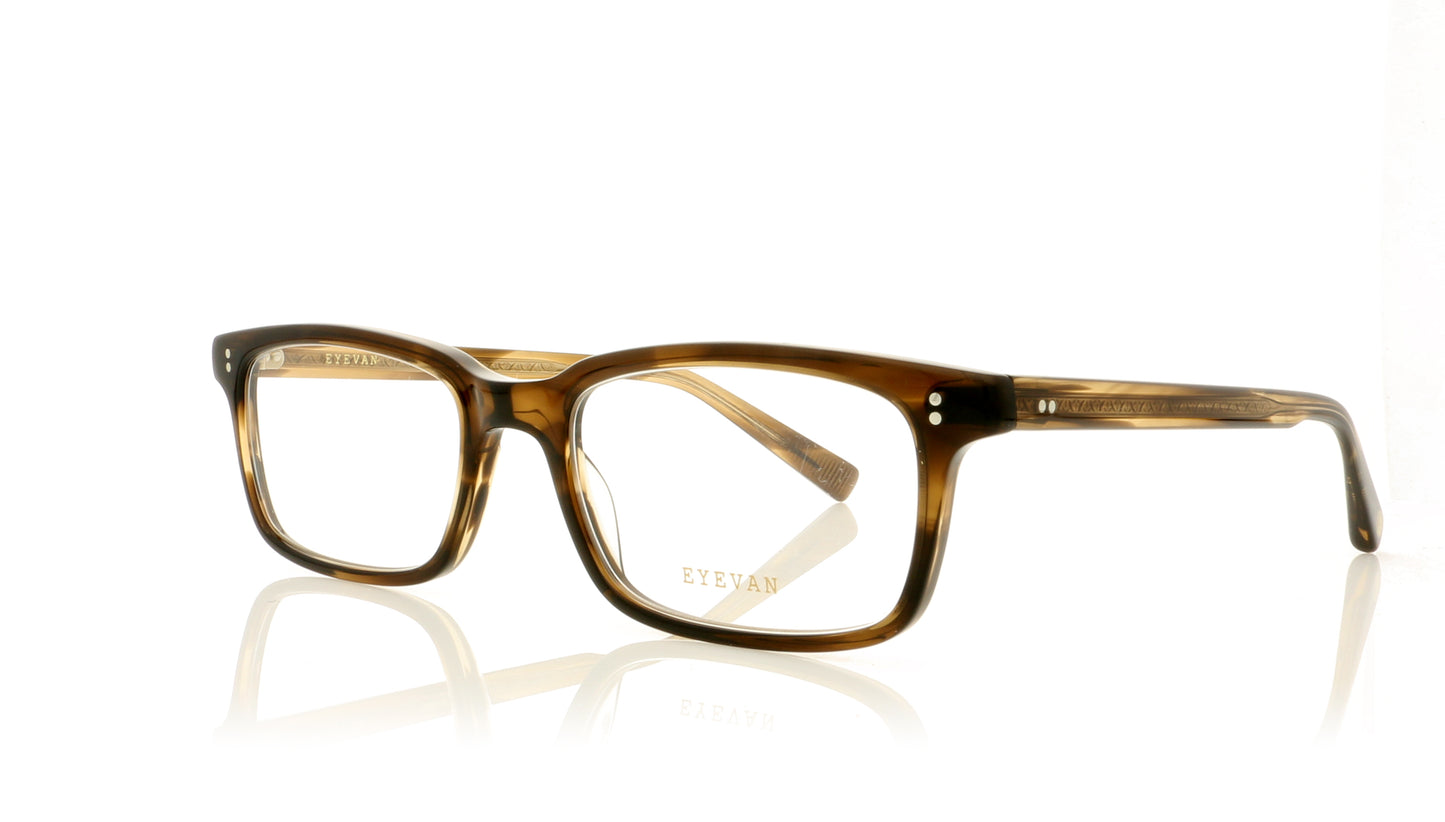 Eyevan 7285 Frey-E COLB Brown Glasses - Angle