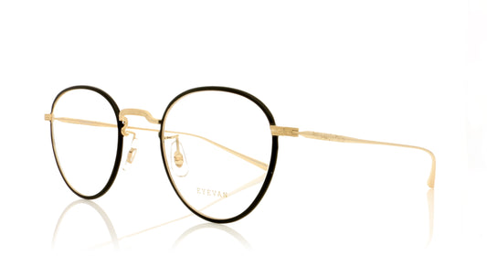 Eyevan 7285 Jonathan G-C Black Glasses - Angle