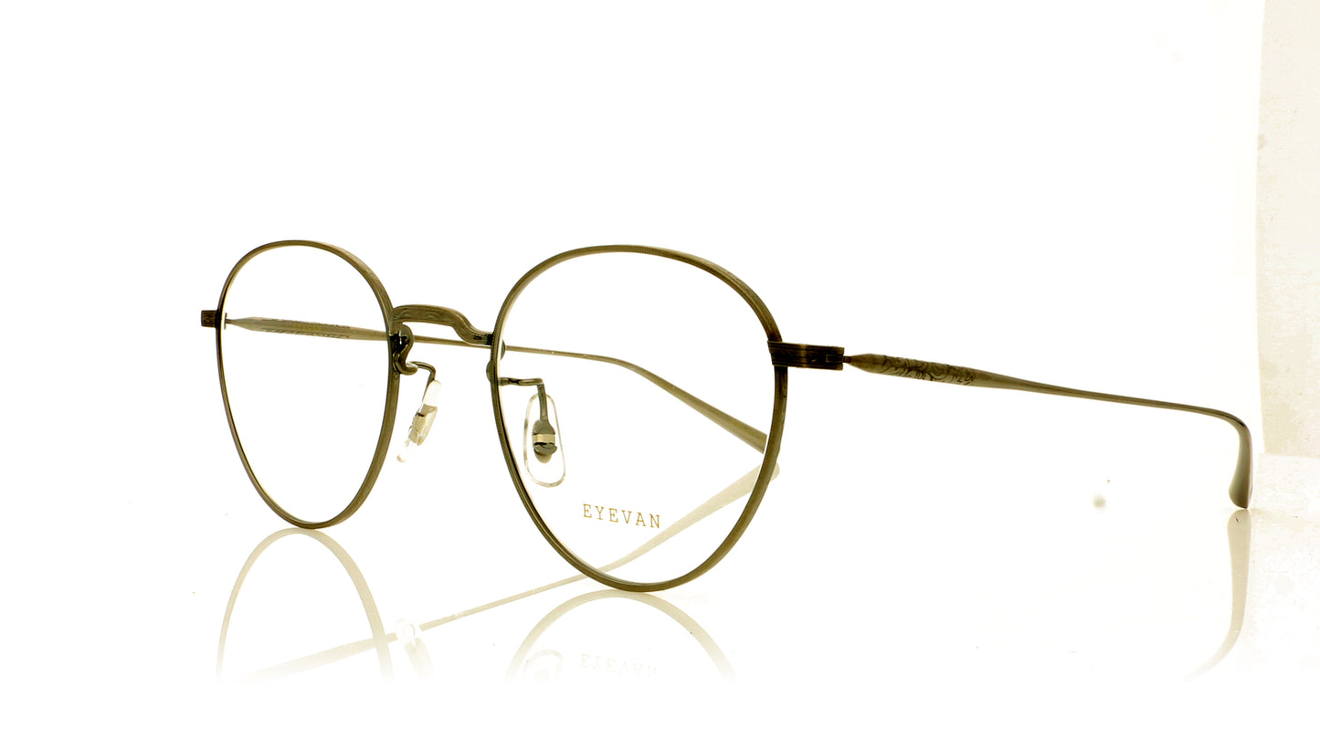 Eyevan 7285 Jonathan P Gunmetal Glasses - Angle
