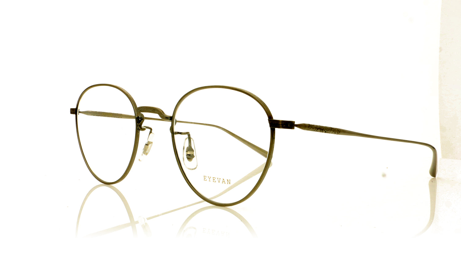 Eyevan 7285 Jonathan P Gunmetal Glasses - Angle