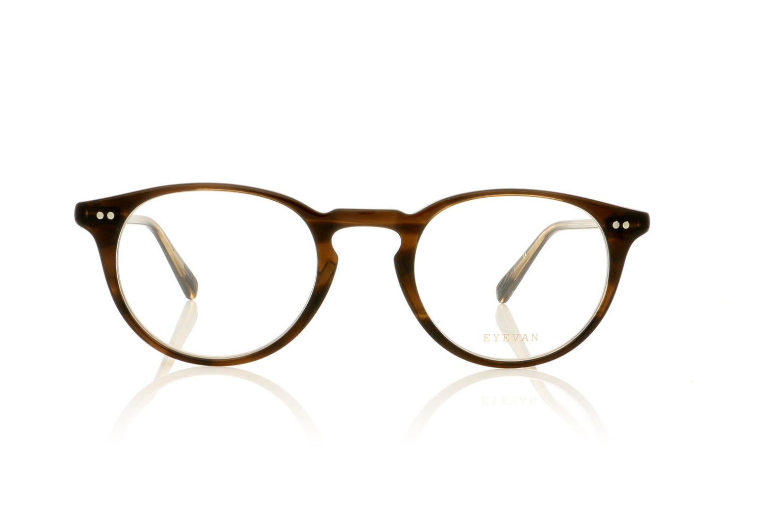 Eyevan 7285 Loewy-E COLB Brown Glasses - Front