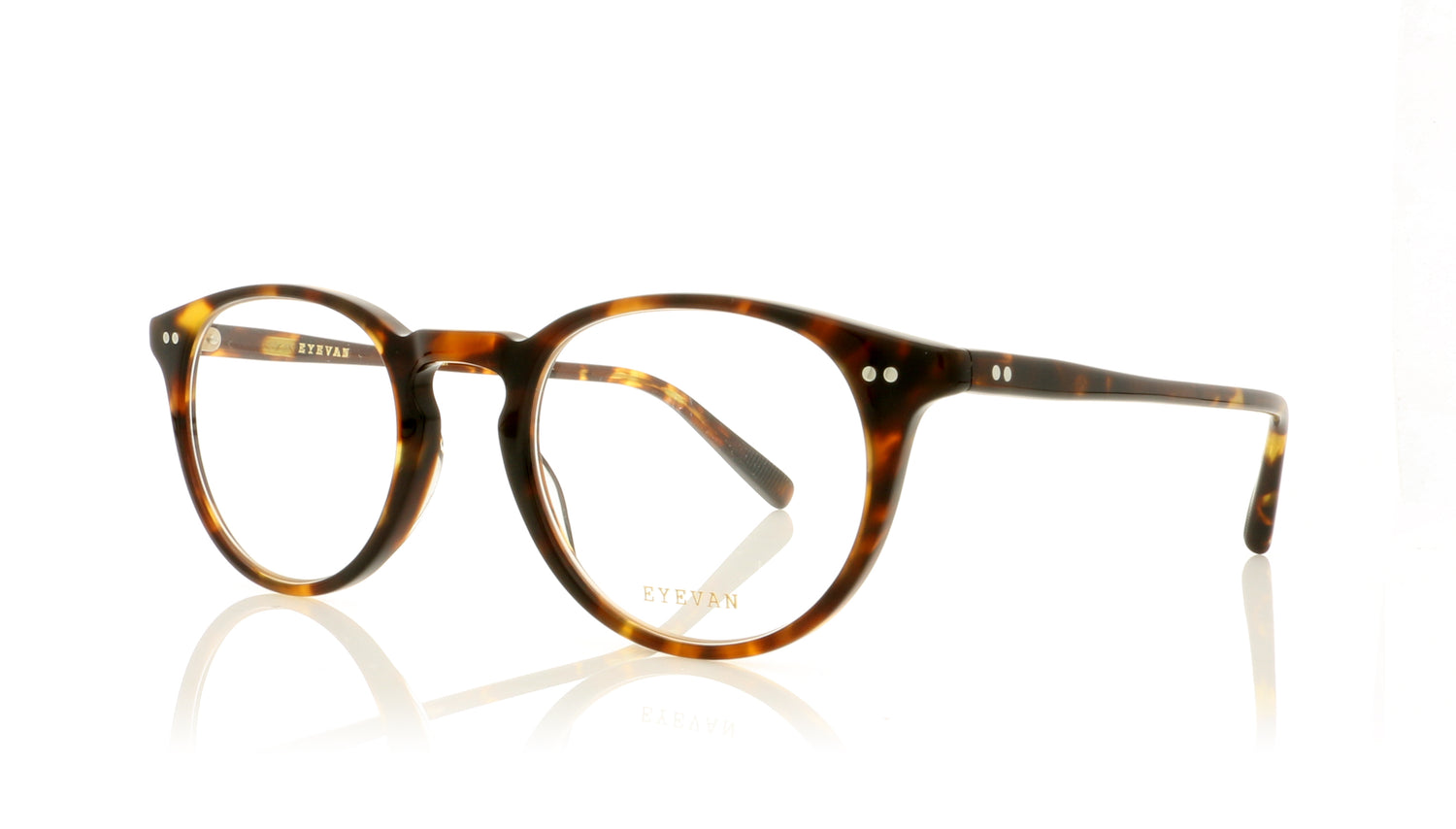 Eyevan 7285 Loewy-E Tort Tortoise Glasses - Angle