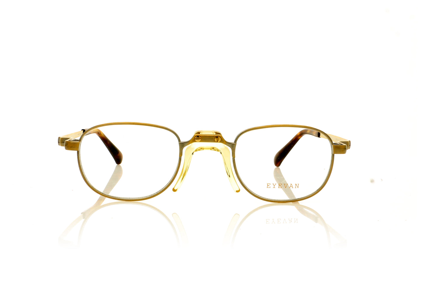 Eyevan 7285 Off AG Gold Glasses - Front