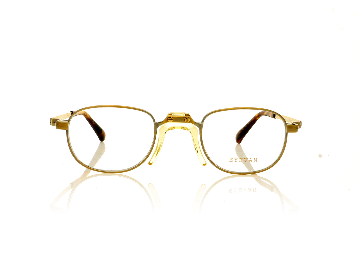 Eyevan 7285 Off AG Gold Glasses - Front