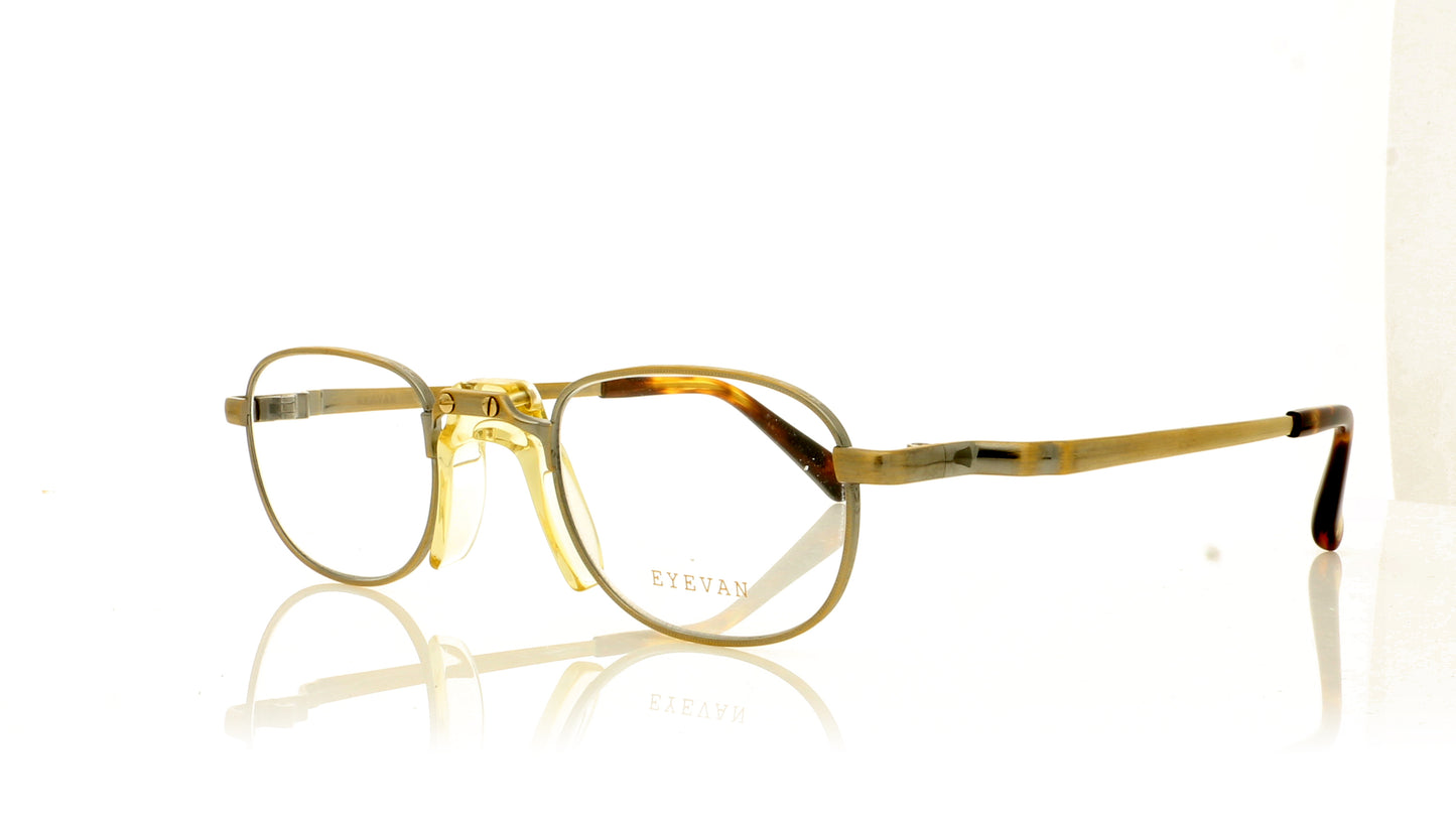 Eyevan 7285 Off AG Gold Glasses - Angle