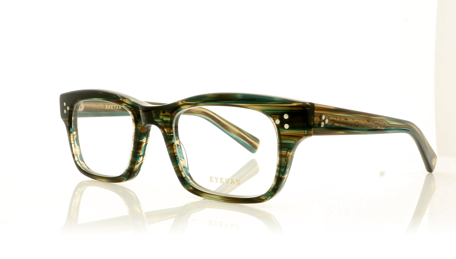 Eyevan 7285 Sullivan-E PCK Tortoise Glasses - Angle