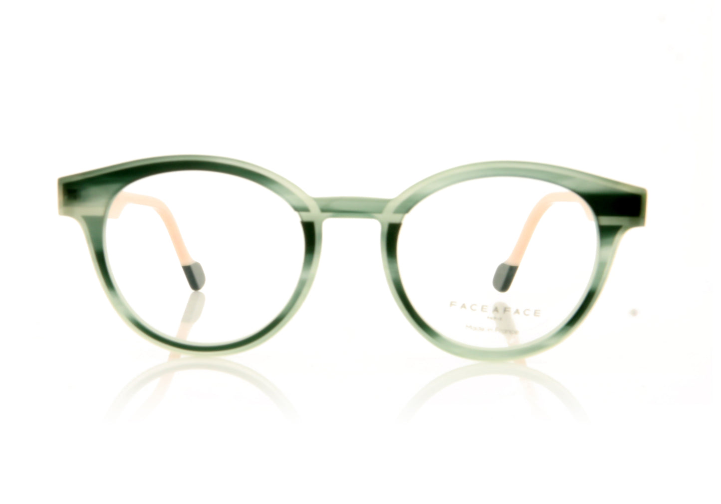 Face à Face Hollow 3 4057 Green Glasses - Front