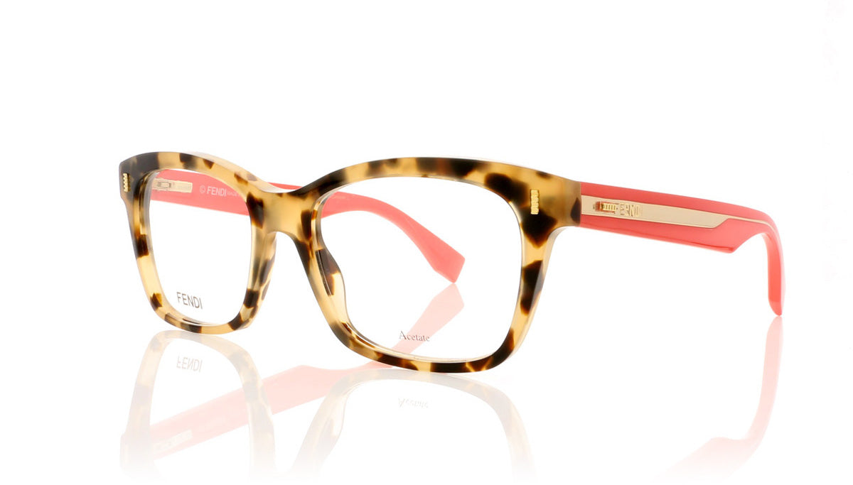 Fendi FF0027 HK3 Havana Glasses - Angle