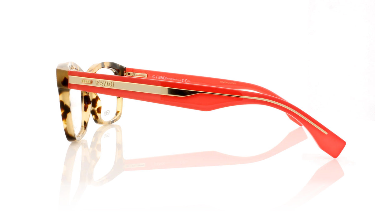 Fendi FF0027 HK3 Havana Glasses - Side