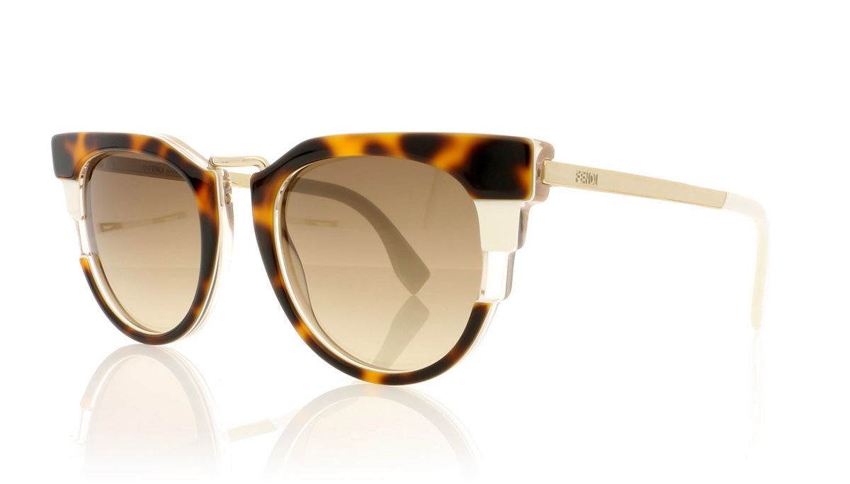 Fendi FF 0063/S MUV Havana Sunglasses - Angle