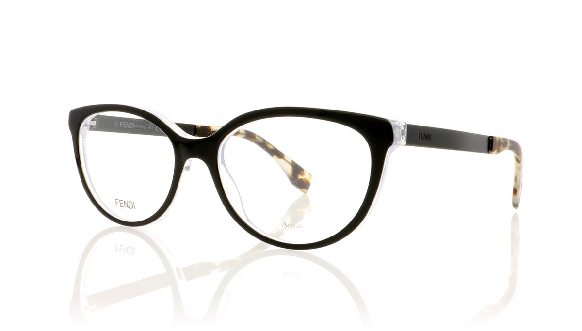 Fendi FF 0079 DU0 Black Glasses - Angle